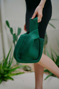 Mackenzie Knit Clutch — Emerald