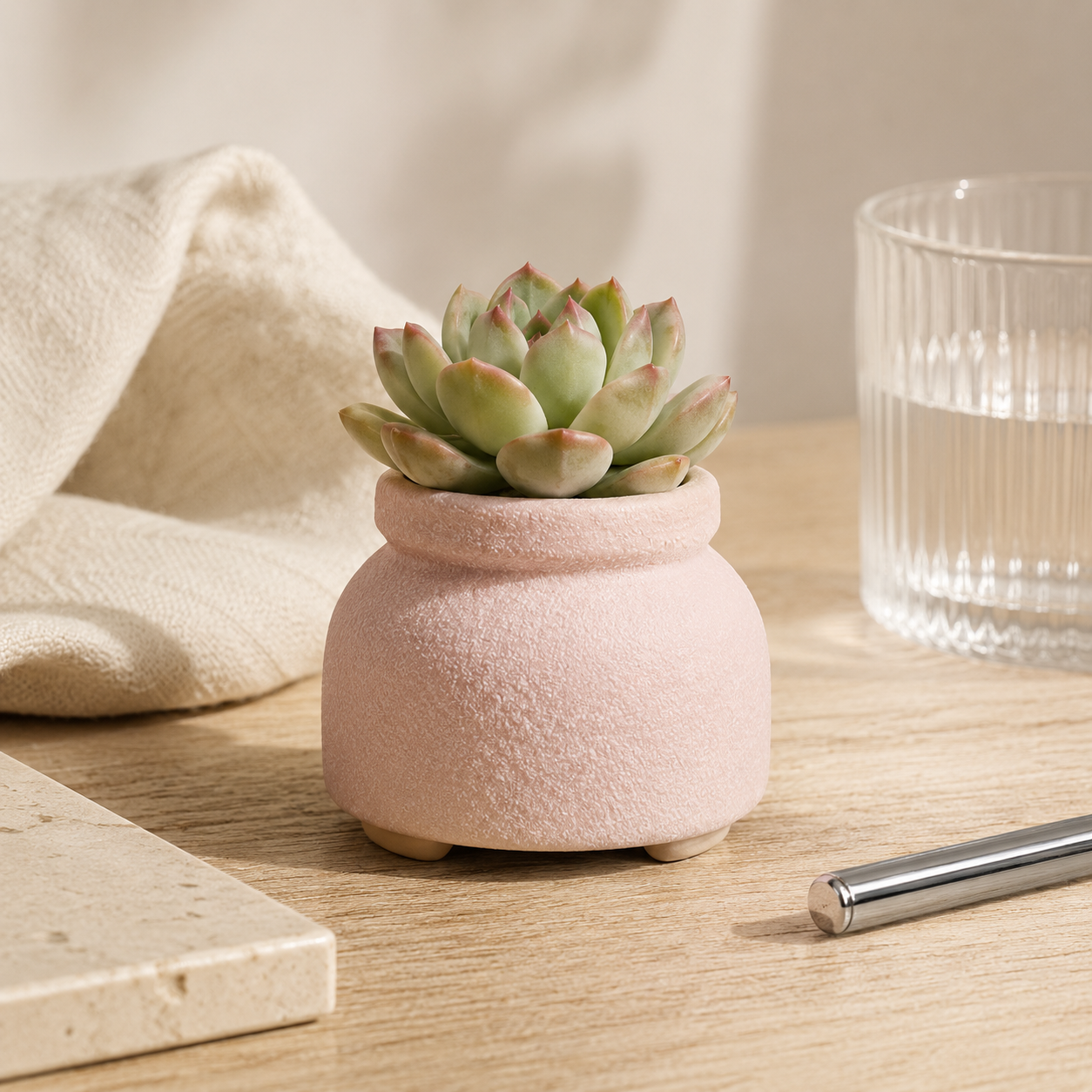 Frosted Mini Ceramic Flower Pot