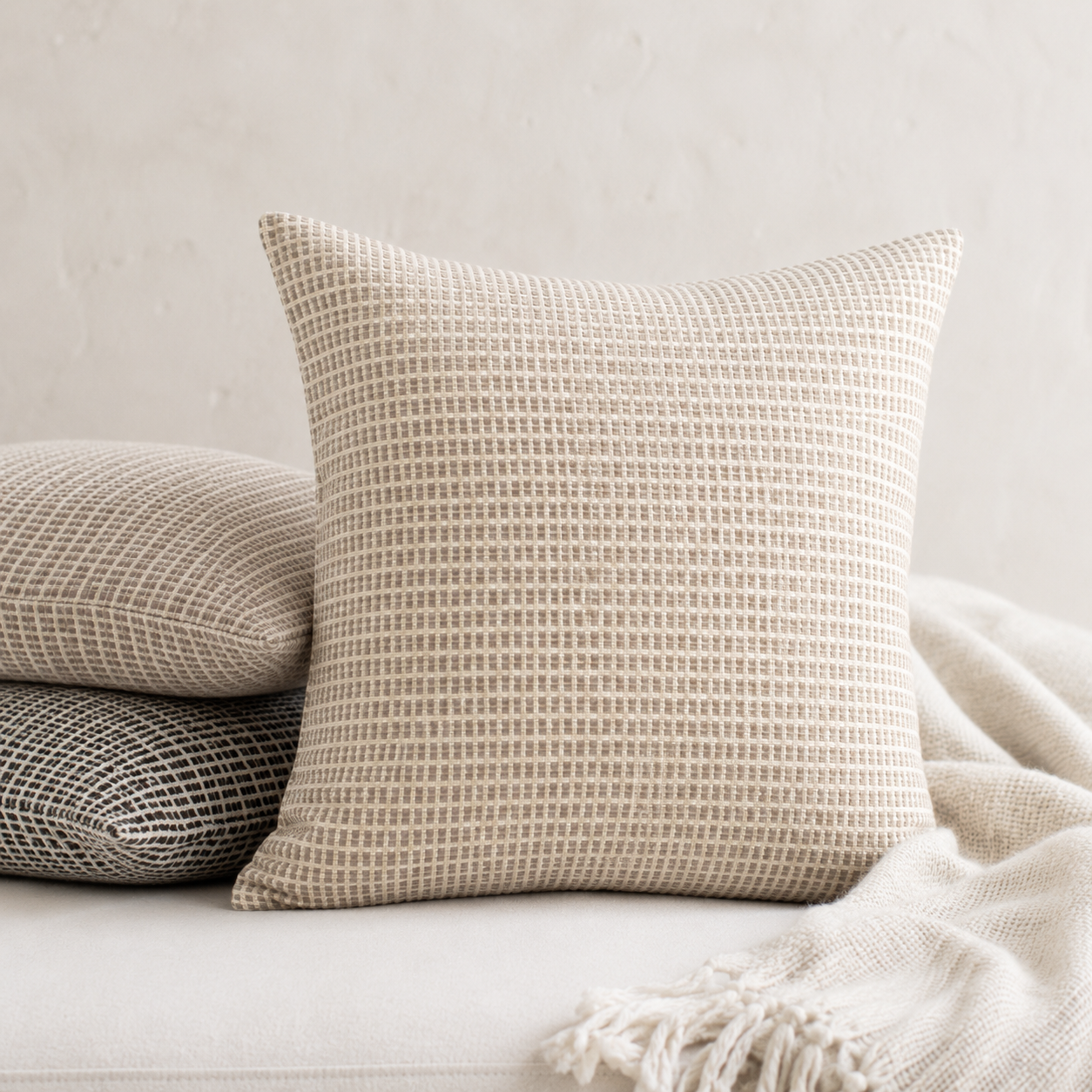 Akobo Pillow Cover – Stone