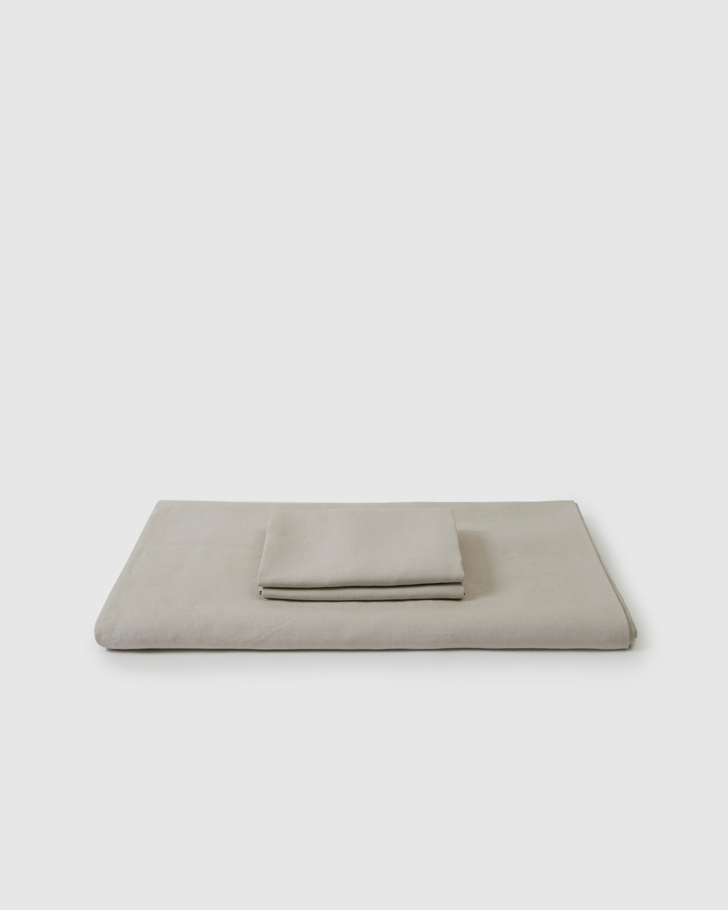 Marcel Linen Duvet Set — Dove