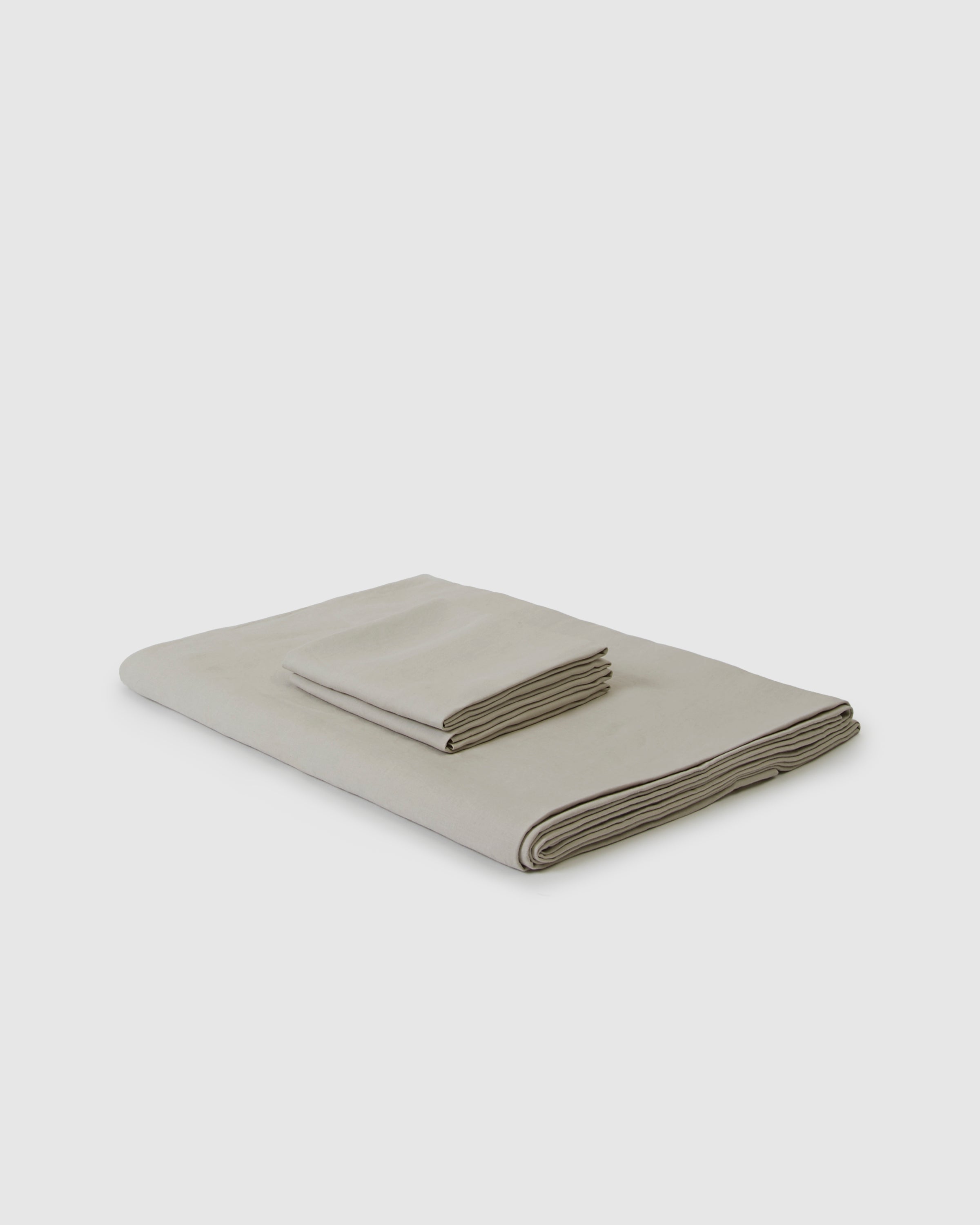 Marcel Linen Duvet Set — Dove