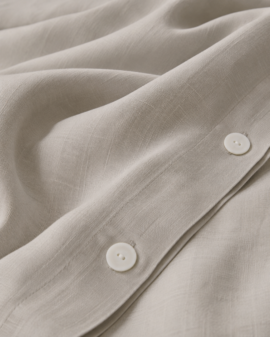 Marcel Linen Duvet Set — Dove