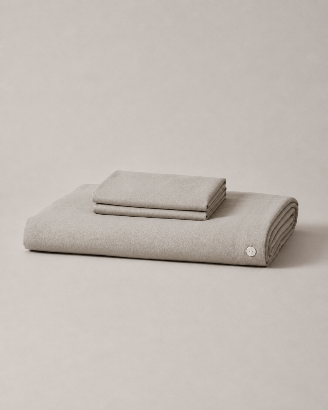 Marcel Linen Duvet Set — Dove