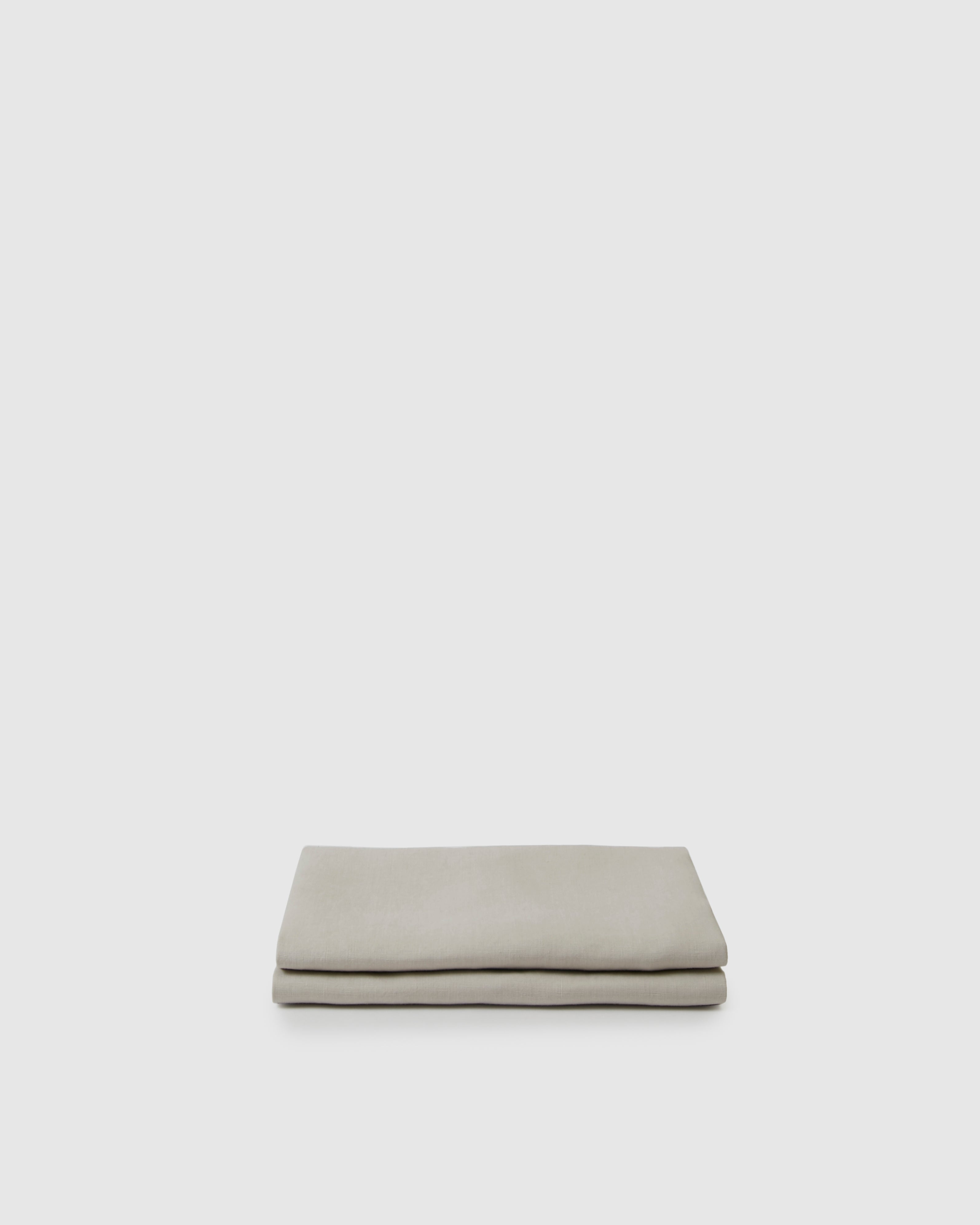 Marcel Linen Fitted Sheet — Dove