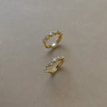 Kelly Huggies — White Zirconia
