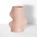 Fluxo Ceramic Vase — Medium Pink