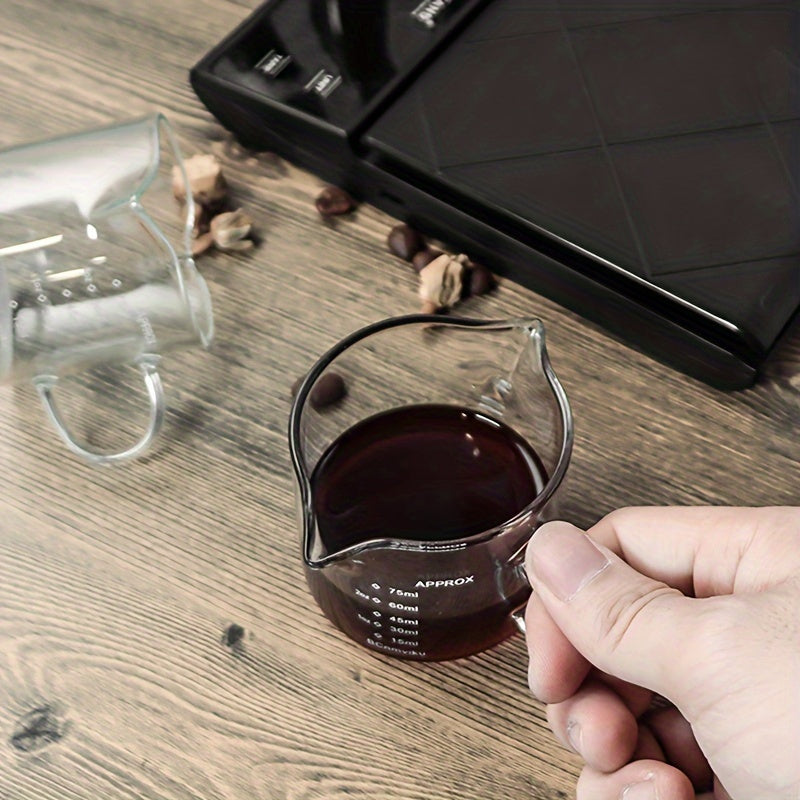 1pc Small Milk Cup with Small Scale for Coffee a Mini Measuring Cup for Lattes And Espresso Comfortable to Hold with a Handle Suitable for Pouring Tea Milk Or Sauces Designed for Hand Brewing