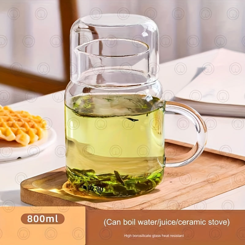 2705 Oz Large Capacity HeatResistant Glass Set with Lid Design Suitable for Juice Coffee Bedside Drinking Water Tea And Milk Ideal for Home Office And Restaurant Stylish Coffee Cup Companion