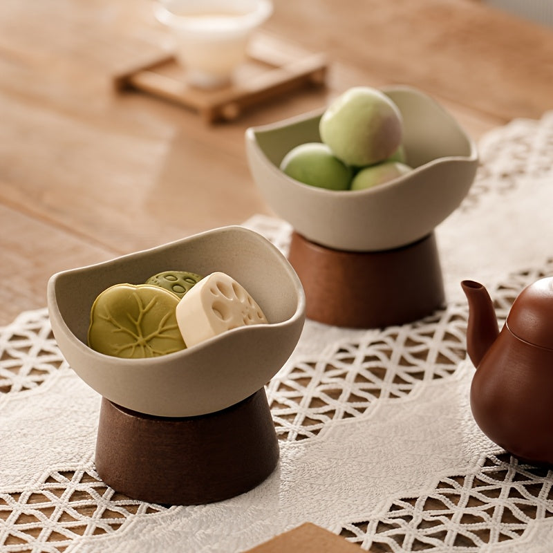 1pc Japanese Style Goblin Cup Stoneware Dessert Bowl Snack Bowl Cup Cereal Bowl
